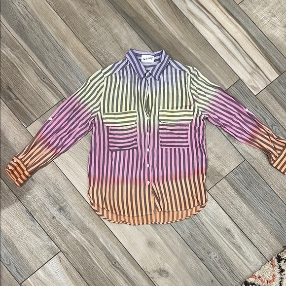 the nu vintage Tops - Striped Multicolor womens Shirt